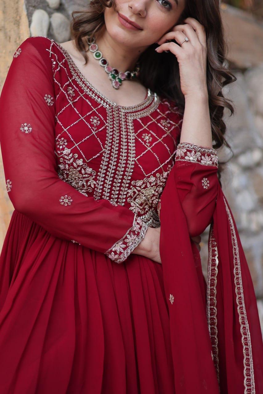 Buy Ready-Made Designer Gowns Online | Sequins & Embroidered