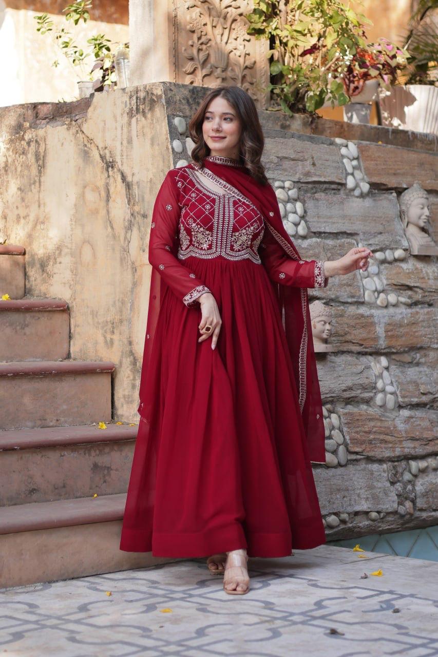 Buy Ready-Made Designer Gowns Online | Sequins & Embroidered