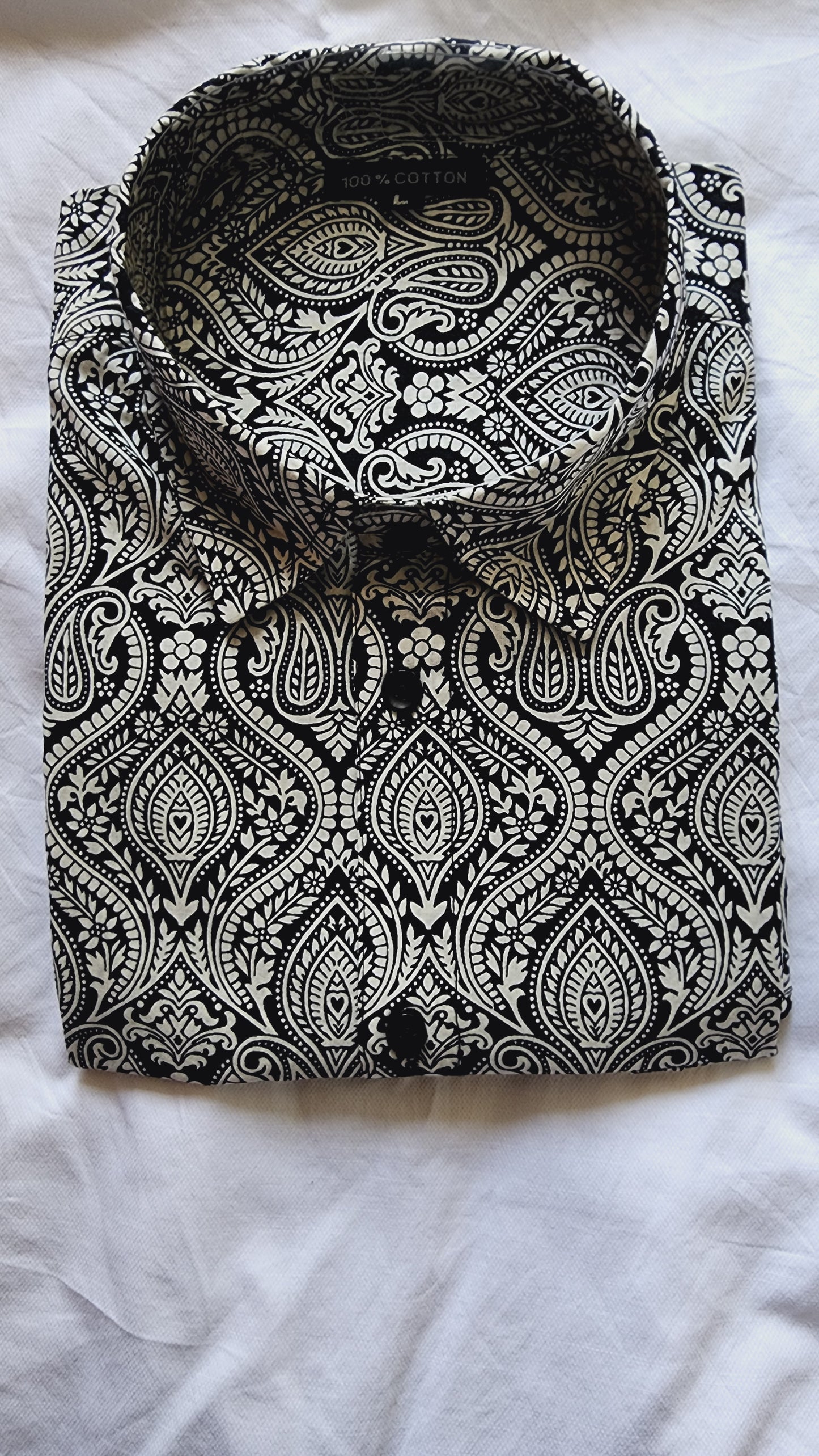 Black Ajrak Printed shirt